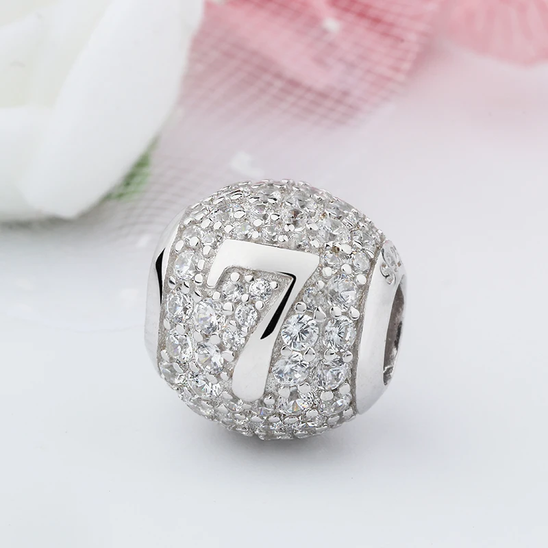 Новинка Хорошего Качества Мемориальная Тема 925 Стерлинговое Серебро Семь 7 Оберегов Подходят для Браслета и Ожерелья.