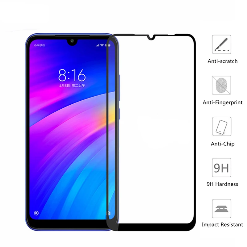 Защитное стекло закаленное для Xiaomi redmi note 7 pro | Мобильные телефоны и аксессуары