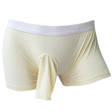 Beige IEFiEL, мужские сексуальные трусы с открытым мешочком для нежного пениса, облегающие трусы-боксеры с выпуклостью, шорты-бандаж для геев, нижнее белье, трусы - Цвет: Beige
