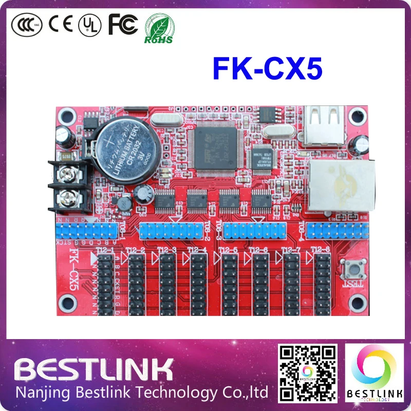 Feikong FK-CX5 LED контроллер карты Ethernet порт управления 128*904 пикселей P10 Running Открытый