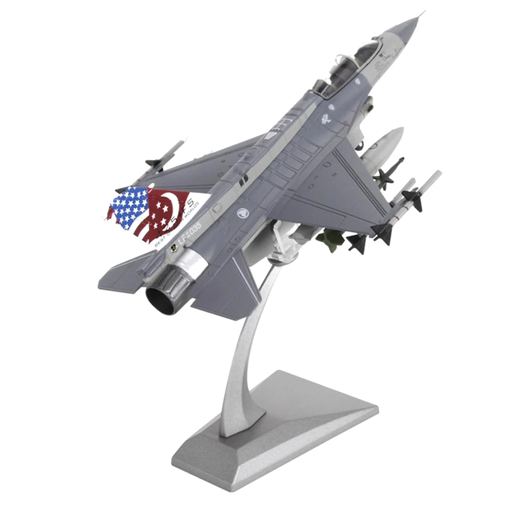 1/72 Diecast Fighter Jet F16D Боевой сокол самолет модель здания для домашнего офиса