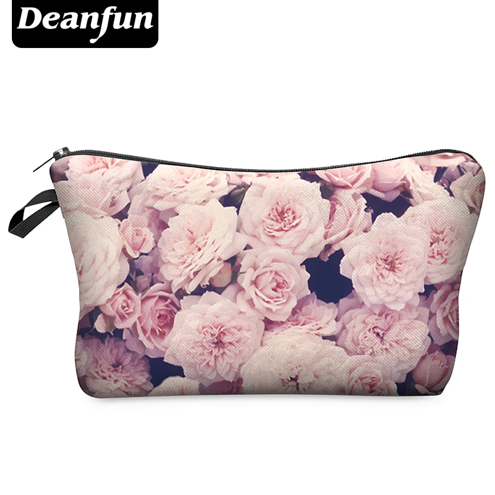 Женские сумки для макияжа Deanfun модные с 3D принтом и многоцветным узором
