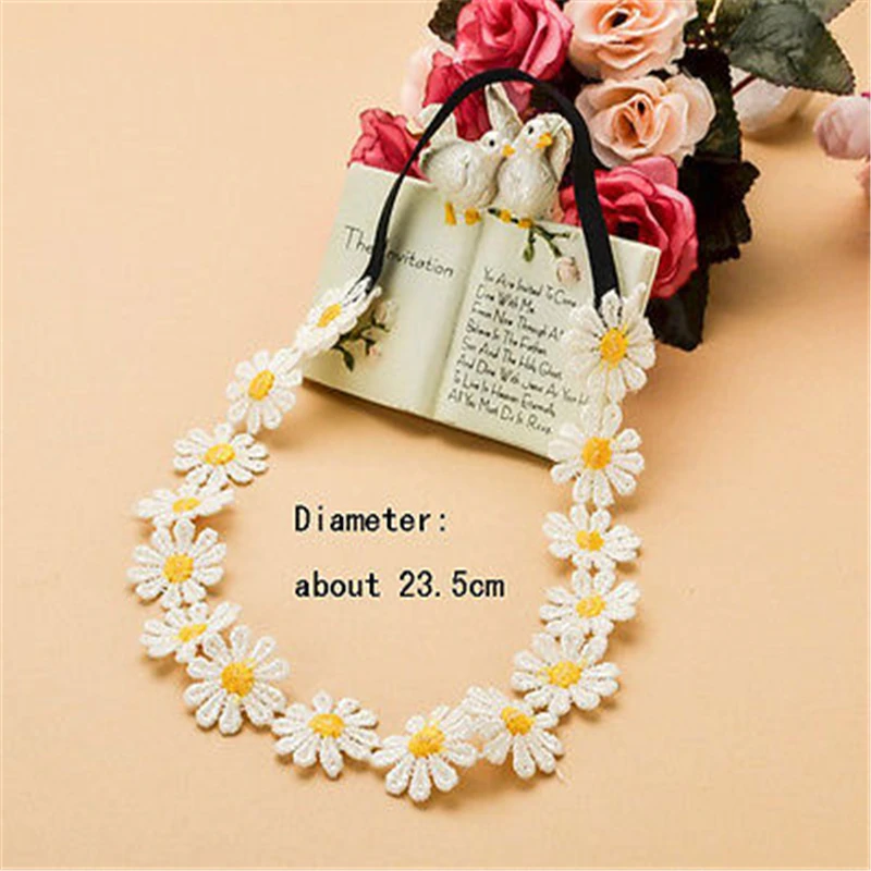 Повязка на голову с цветами ручной работы для женщин и девушек свадебный венок