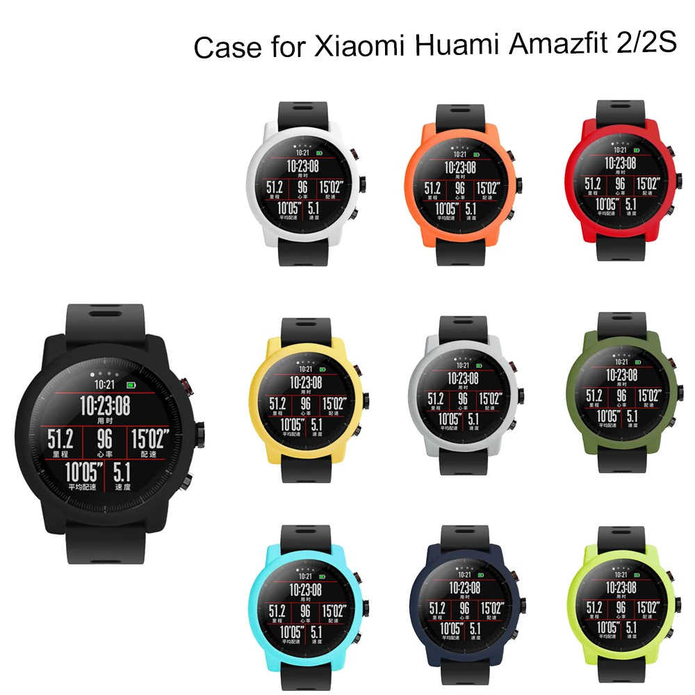 Мягкий защитный чехол Чехол бампер рамка для Xiaomi Huami Amazfit 2 2S Stratos Смарт часы замена