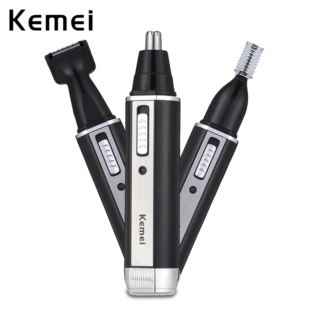 Перезаряжаемый триммер Kemei KM 6631 3 в 1 для носа ушей бровей волос инструмент ухода