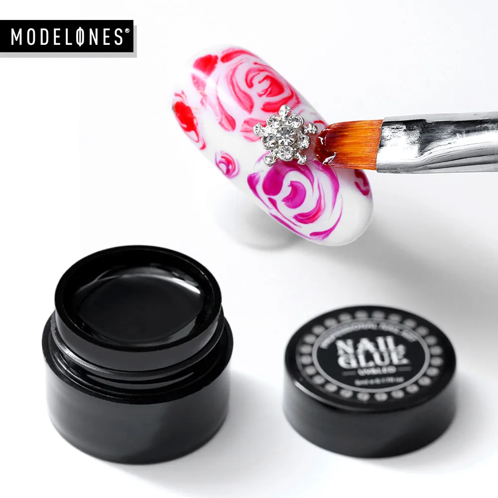 5 г клей для ногтей Modelones сверлильный гель прозрачный украшения быстро сохнет