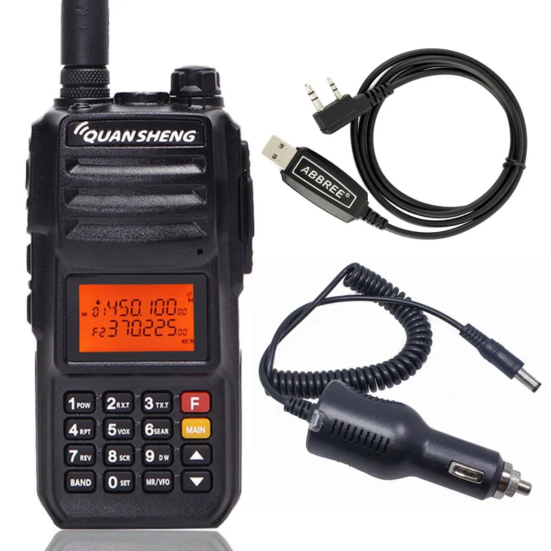 add as pic show 2 Quansheng TG-UV2 PLUS высокая мощность 10 Вт 5 полос 136-174 МГц/Полиция 350-390MH/400-470 МГц 4000 мАч 10 км дальность 200CH рация - Цвет: add as pic show 2