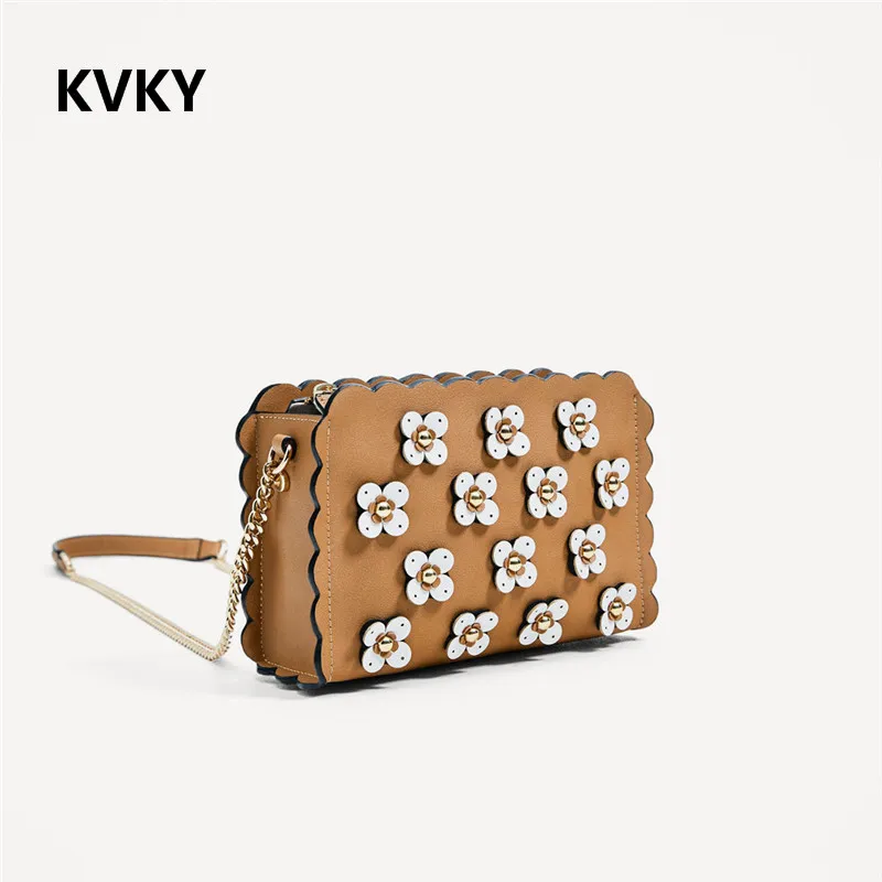 Kvky 2017 желтый маленькая сумка женская мягкая искусственная кожа аппликации Сумки