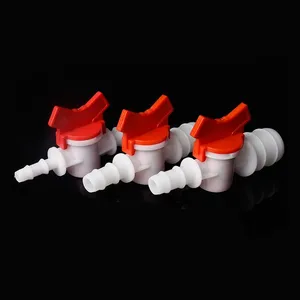 1 шт. 4 6 8 10 12 16 20 25 мм шланг Колючая двухсторонняя прямой, Редукционный пластмассовый шар аквариумный клапан садовый орошение водный контроль