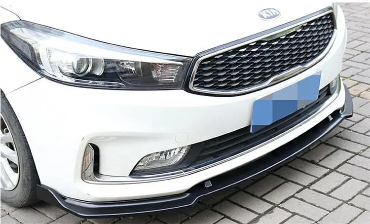 Для KIA K3 Форте переднего бампера Защита выхлопного отверстия для KIA K3 Форте тела набор бампер задний Лопата задний спойлер черный