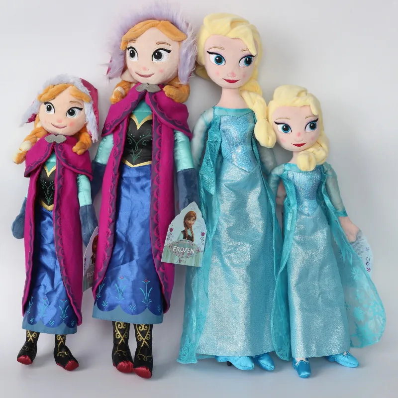 Игрушки Disney 40 см 50 мягкие плюшевые куклы игрушки принцессы Холодное сердце кукла