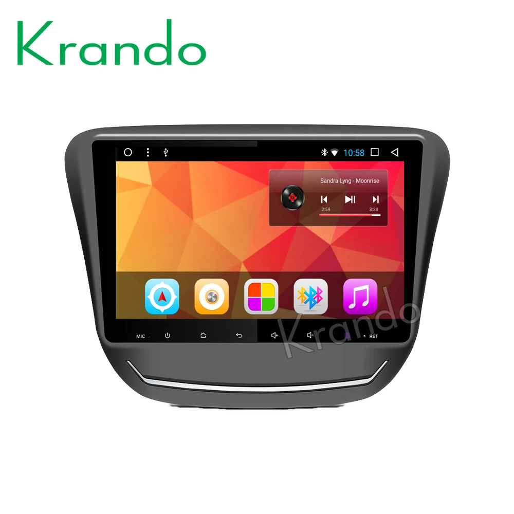 Автомобильный мультимедийный плеер Krando на Android 8 1 с большим сенсорным экраном 9