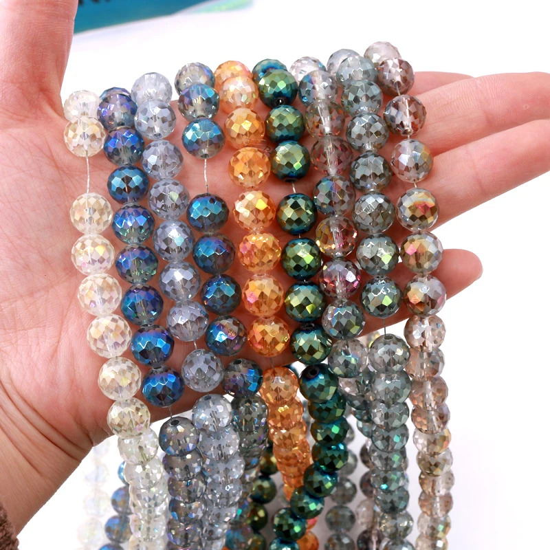 350pcs/lot Flower Ball Crystal Bead Accessories Jewelry Fit Bracelets Necklaces Glass Beads Pendant For DIY Hand-making | Украшения и
