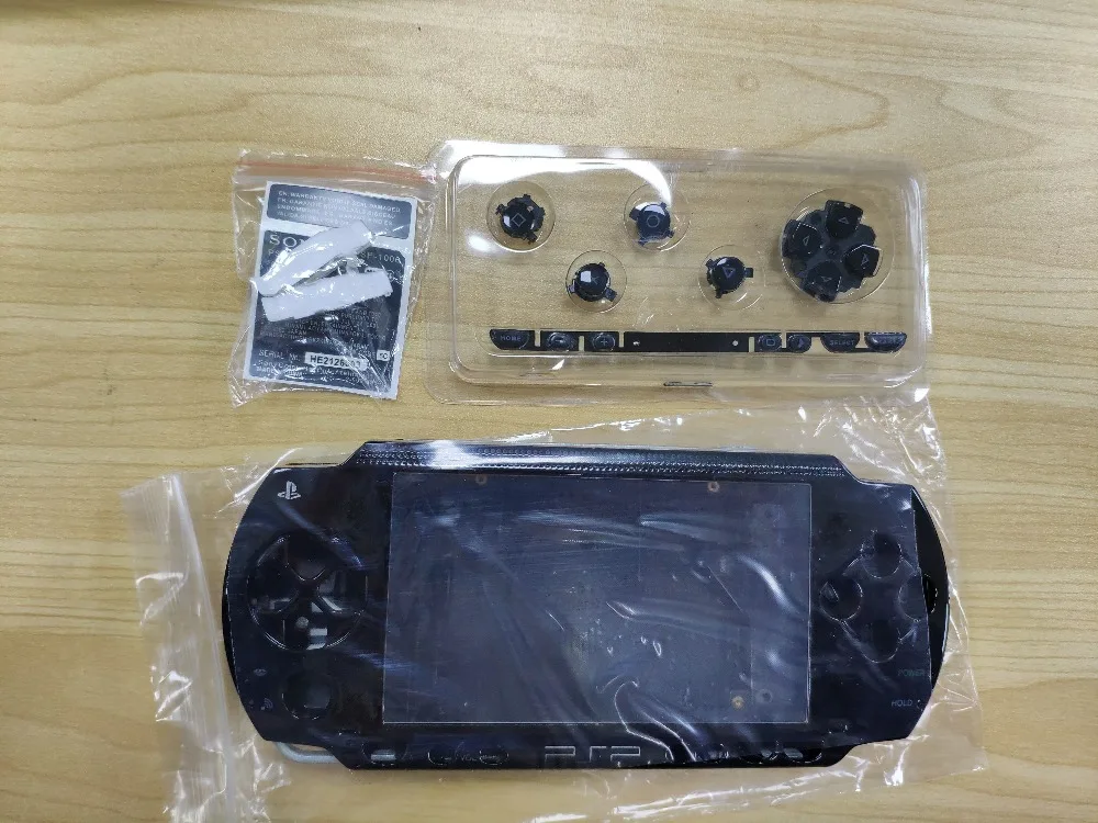 Бесплатная Доставка! Черный Цвет для Оборудование PSP 1000 полный Корпус чехол Чехол