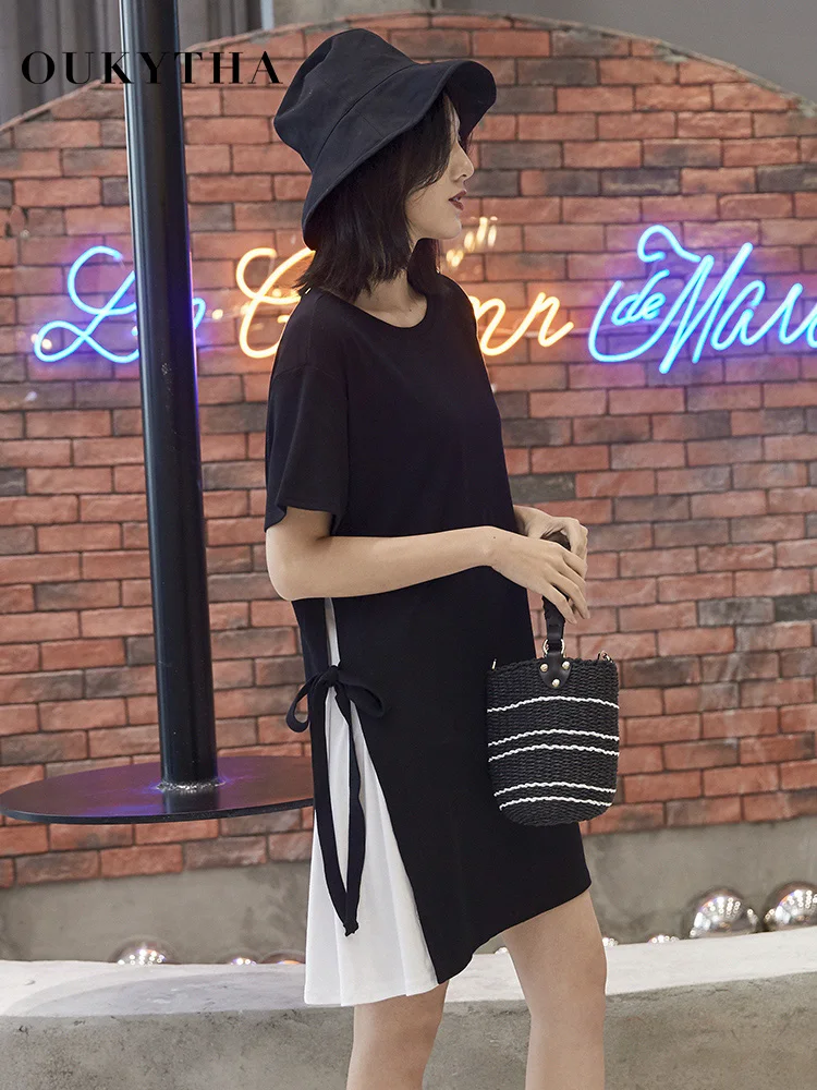 New Women's Dress Summer Sundress Short Sleeve Casual Women Mini Dresses Big Size Loose Female Clothing 2019 GGZ19083 | Женская