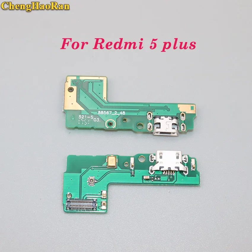 ChengHaoRan usb зарядный порт док-станция разъем для платы микрофон для Xiaomi redmi 1 2 3 3s 4 pro 4A 4X5 5A 6 6A - Цвет: For Redmi 5 PLUS