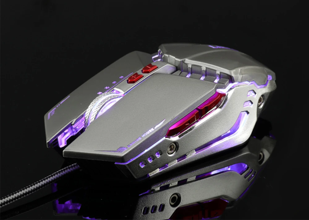 CHUANCHI USB проводной игровой Мышь 7 кнопок 3200 Точек на дюйм Регулируемый Оптический светодиодный компьютер Мышь Мыши для портативных ПК Тетрадь Игры Геймер