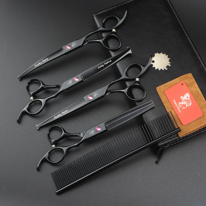 7-дюймовые стандартные прямые ножницы для вырезания зубов японские 440c ухода за