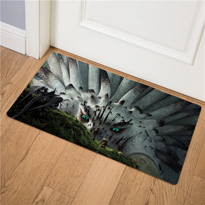 6 Как приручить дракона Deadly Nadder Print Коврик для двери стелька для кухни ковер для дома и улицы Добро пожаловать в ванную комнату Нескользящие коврики - Цвет: 6
