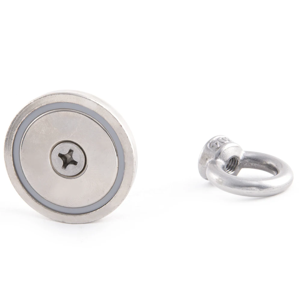 42mm Strong Round Magnetic Eyebolt Ring Disc Magnet Hook Neodymium Heavy Power Holder Rare Earth For Salvage | Обустройство дома