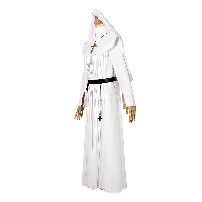 Женский костюм для косплея ROLECOS из фильма ужаса аниме Demon Nun белый | Тематическая