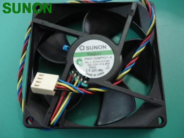 Для Охлаждения Sunon PMD1208PKV1-A 8 см 8*8*2 см 8020 80*80*20 12V 4,8 W 4PIN PWM контроль температуры Сервер вентилятор охлаждения