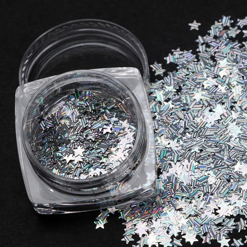 5 коробок украшения для дизайна ногтей Модные Акриловые лазерные 3D женские