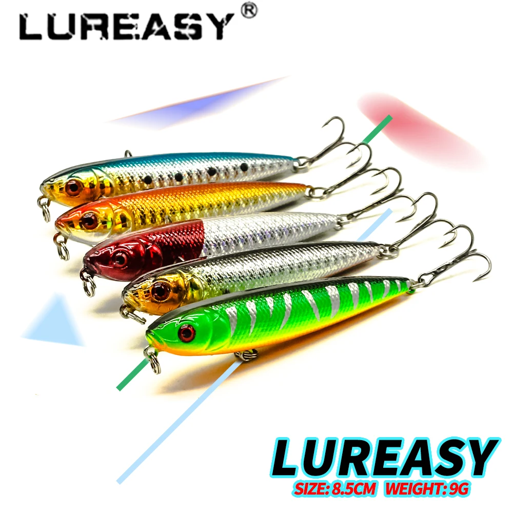 LUREASY 1 шт. карандаш жесткая приманка 9 г 8 5 см медленно плавающий рыболовная ручка