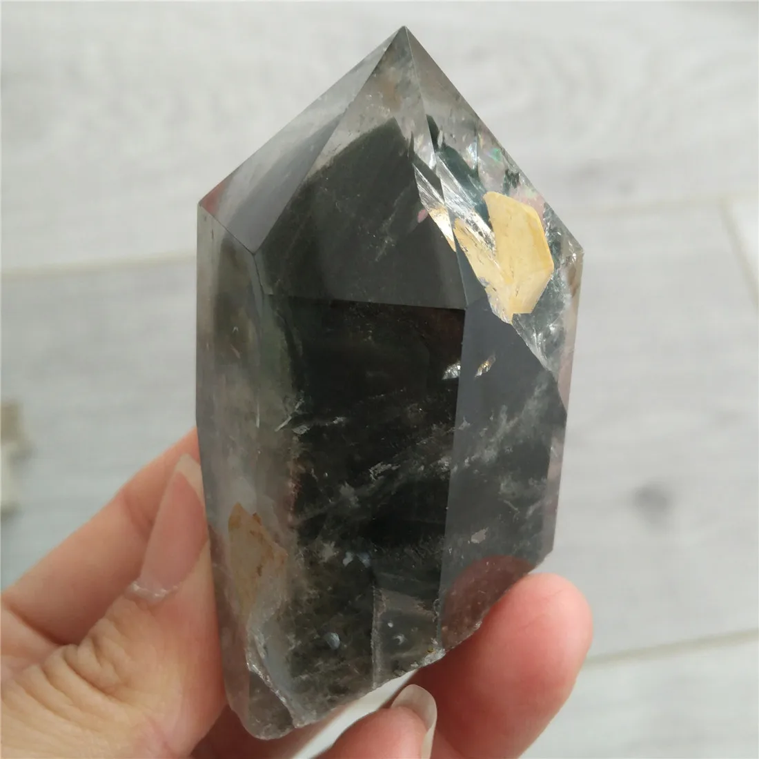 Кристал фантом целебные камни кристаллы призрака Wicca Cristal Islande Pierre Naturelle Cristaux