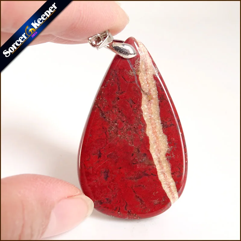 Натуральный камень красный речной камень Bijoux винтажные изделия ручной работы бусины подвеска костюм ювелирные изделия для женщин и мужчин Шарм ожерелье с подарочной коробкой YS579