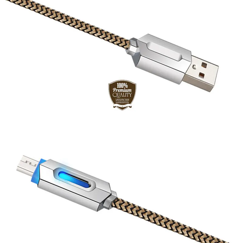 Высокая Скорость Smart Светодиодный Мощность Micro USB заряда синхронизации для Iphone 6 6s