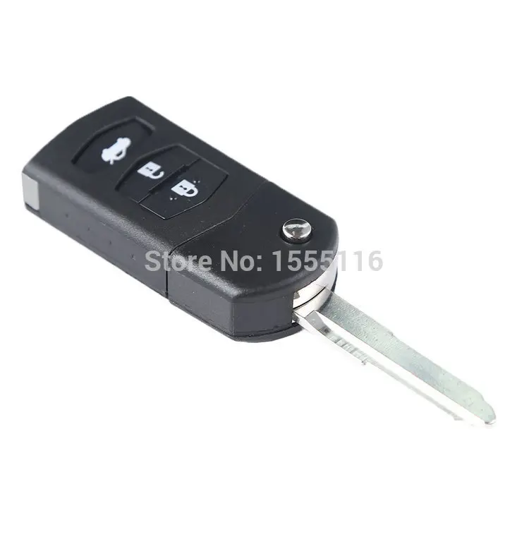 Горячие продаж 3 кнопки дистанционного флип-ключ оболочки чехол для автомобиля