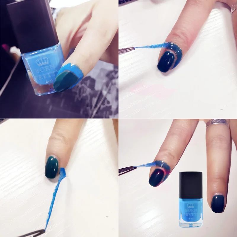 Рожденный PRETTY 6 мл ногтей лак помада skinaz Nail Art латекс 25 Цвета Лаки ногтевой