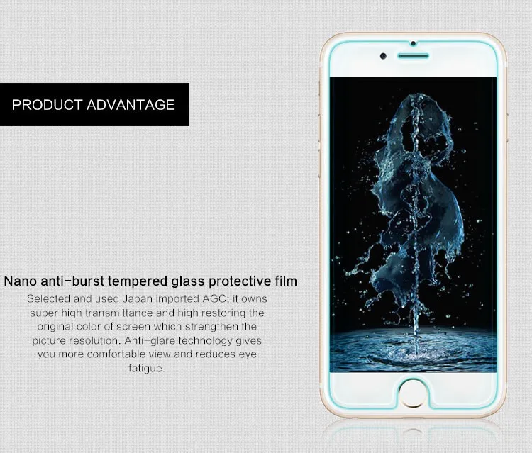 2 шт защита экрана СПС стекло iPhone 7 закаленное для Apple ультра тонкая защитная