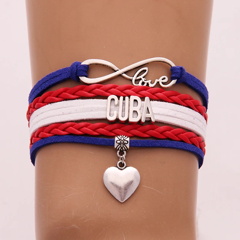 Прямая поставка унисекс бесконечность любовь Национальный флаг кубинский