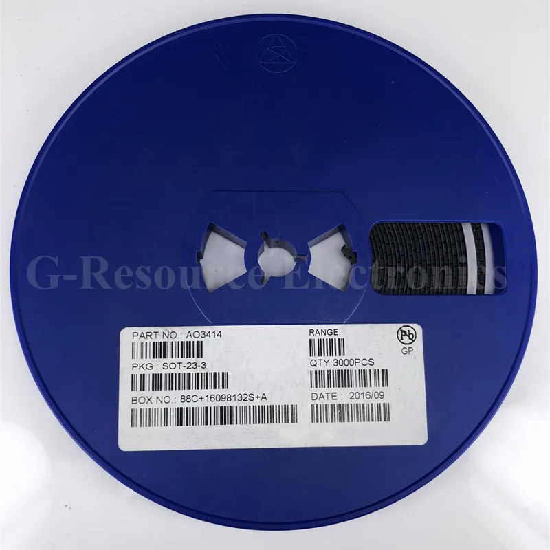 50 шт./лот AO3414 A0LA SOT-23 n-канал 20 в 3A(Ta) 1,4 Вт(Ta) SMD mosfet транзистор
