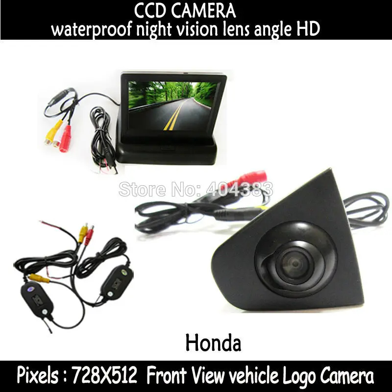 wireless CCD HD night vision car rear view camera front view front 4.3