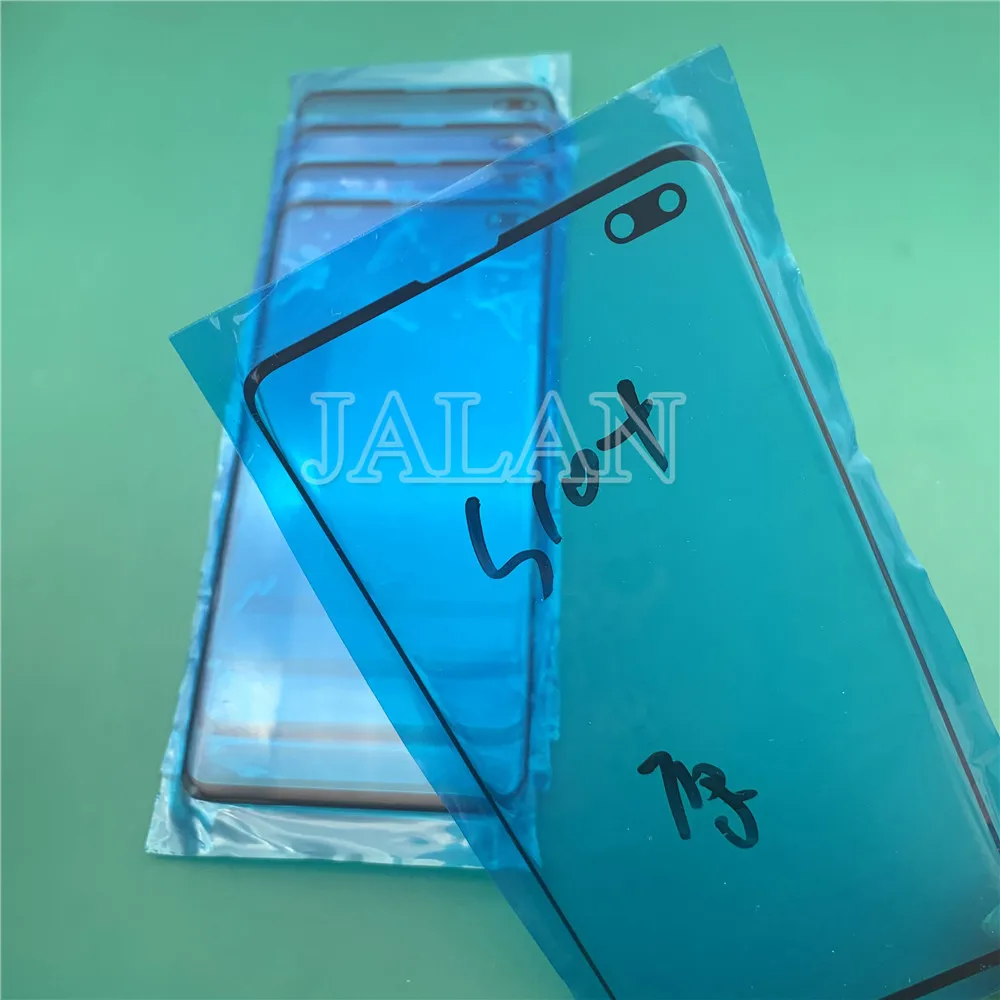 Оригинальное качество Переднее стекло для Samsung Galaxy S10 + сенсорный экран панель