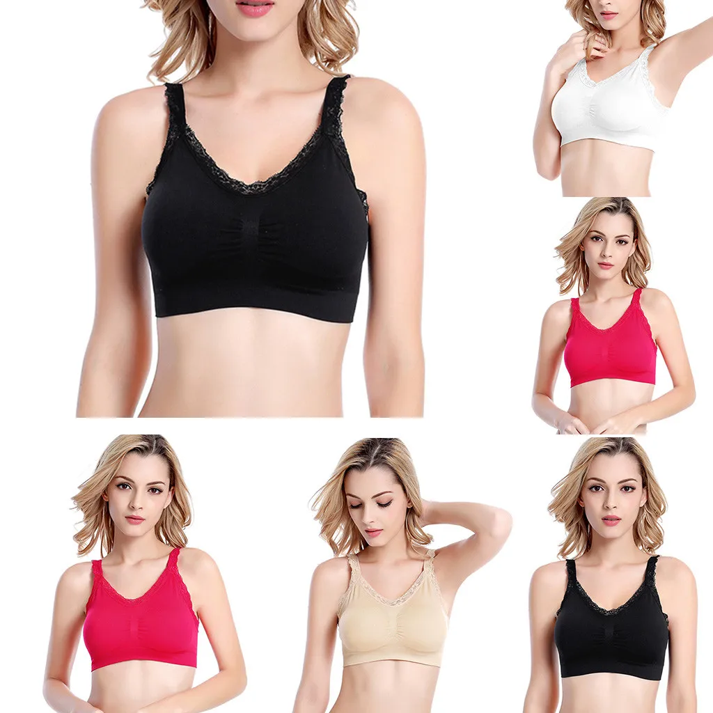 Женский бюстгальтер без стальных колец с красивой спинкой для йоги бега спорта