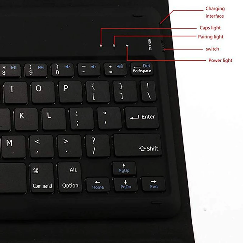 Беспроводной чехол с клавиатурой для iPad Pro 9,7/10,5 с функцией автоматического пробуждения/сна, ультратонкий беспроводной смарт-чехол с подставкой и откидной крышкой