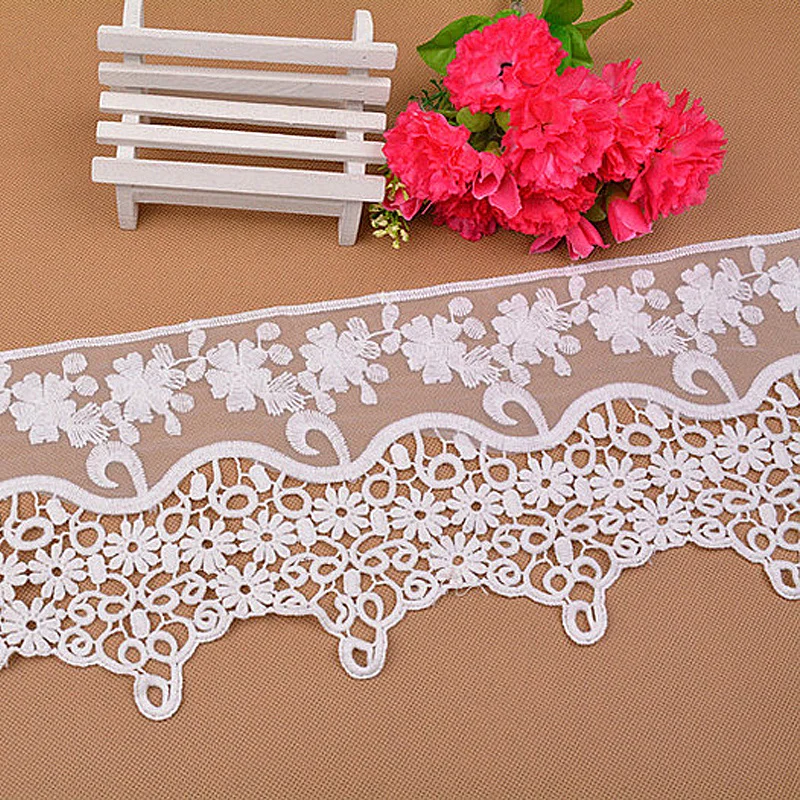 

Cotton Embroidery Lace Trim DIY Garment Accessories Free Shipping 14cm