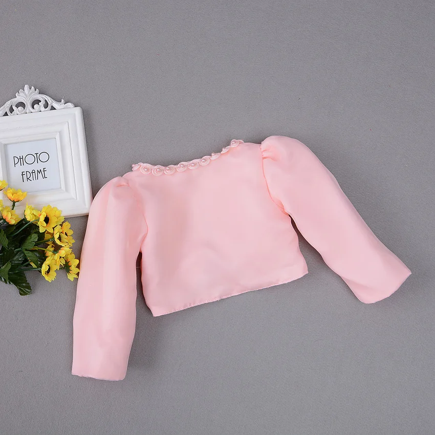 Торжественное пальто для маленьких девочек шаль с бисером платье кардиган