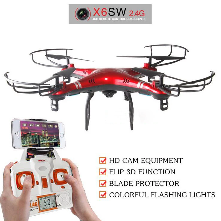 Популярный Квадрокоптер X6SW Drohne Drone беспроводные дроны HD Wi Fi камера мини Дрон с