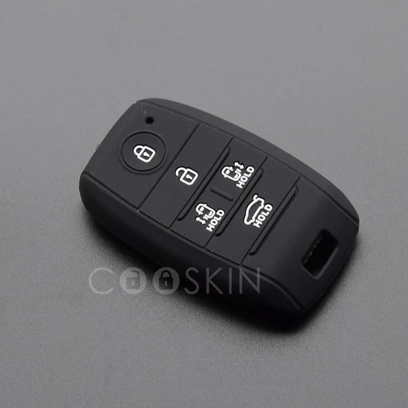 Накладка на автомобильный ключ из силиконовой резины, 100 шт. / набор, для KIA Grand Carnival, Sorento, Sedona MPV, 5 кнопок умного пульта.