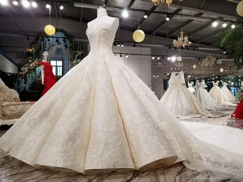 100% реальные фотографии роскошное платье невесты De Mariage 2018 свадебные платья с