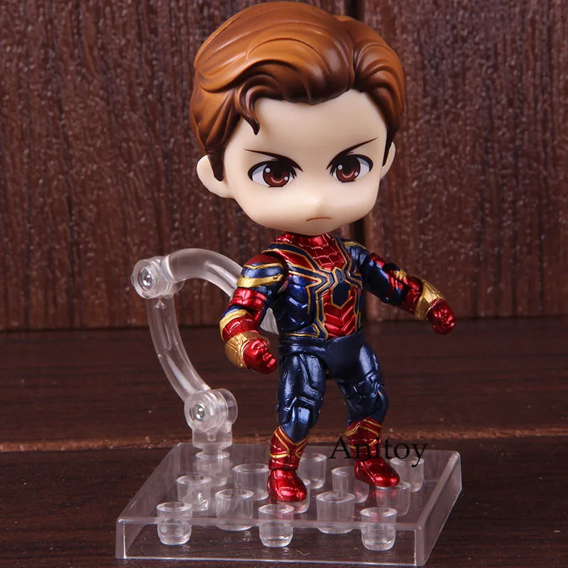 Человек-паук Nendoroid 1037 Marvel Мстители Бесконечность война Железный Паук фигурка Человек-паук ПВХ Коллекционная модель игрушки