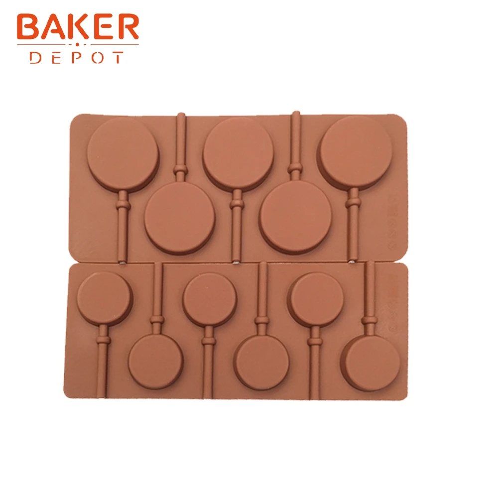 BAKER DEPOT силиконовая форма для леденцов круглая Конфета gummy помадка формы