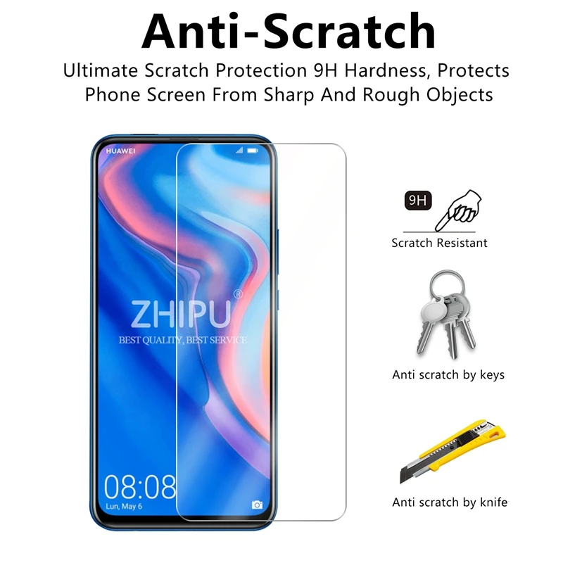 Закаленное стекло для huawei P Smart Z Защитное экрана 2.5D 9H закаленное защитная пленка 6