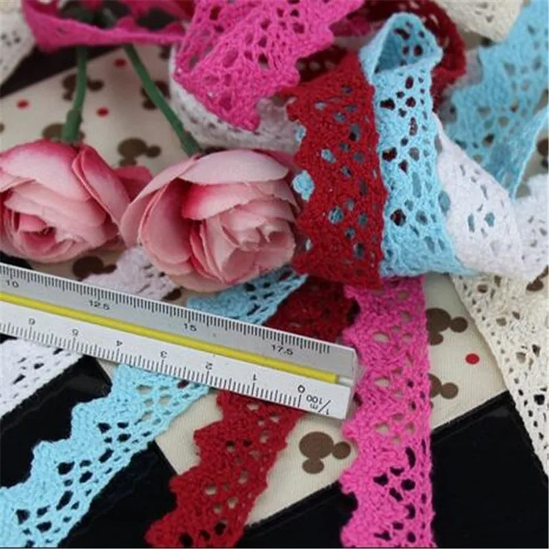 Хлопковая кружевная отделка 9 цветов 10 ярдов 16 мм для шитья сделай сам лоскутное