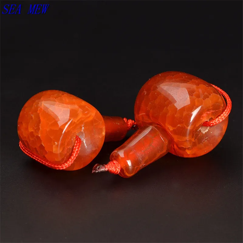 SEA MEW 12mm 15mm 18mm 20mm Fashion Red Stone Tee Pagoda Spacer Bead Buddha Loose Beads For Jewelry Making |